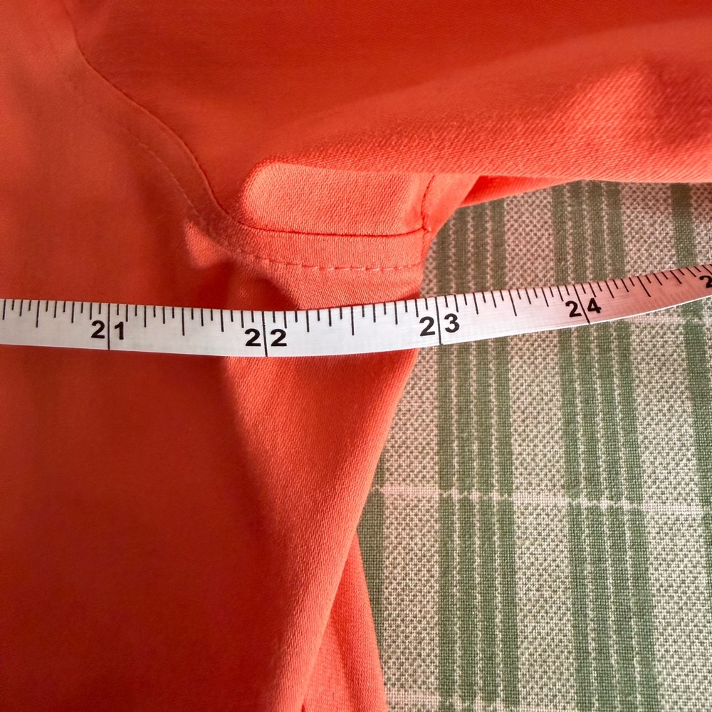 Chico's Coral Button Down Shirt | Classic Effortless Style - Picture 12 of 12
